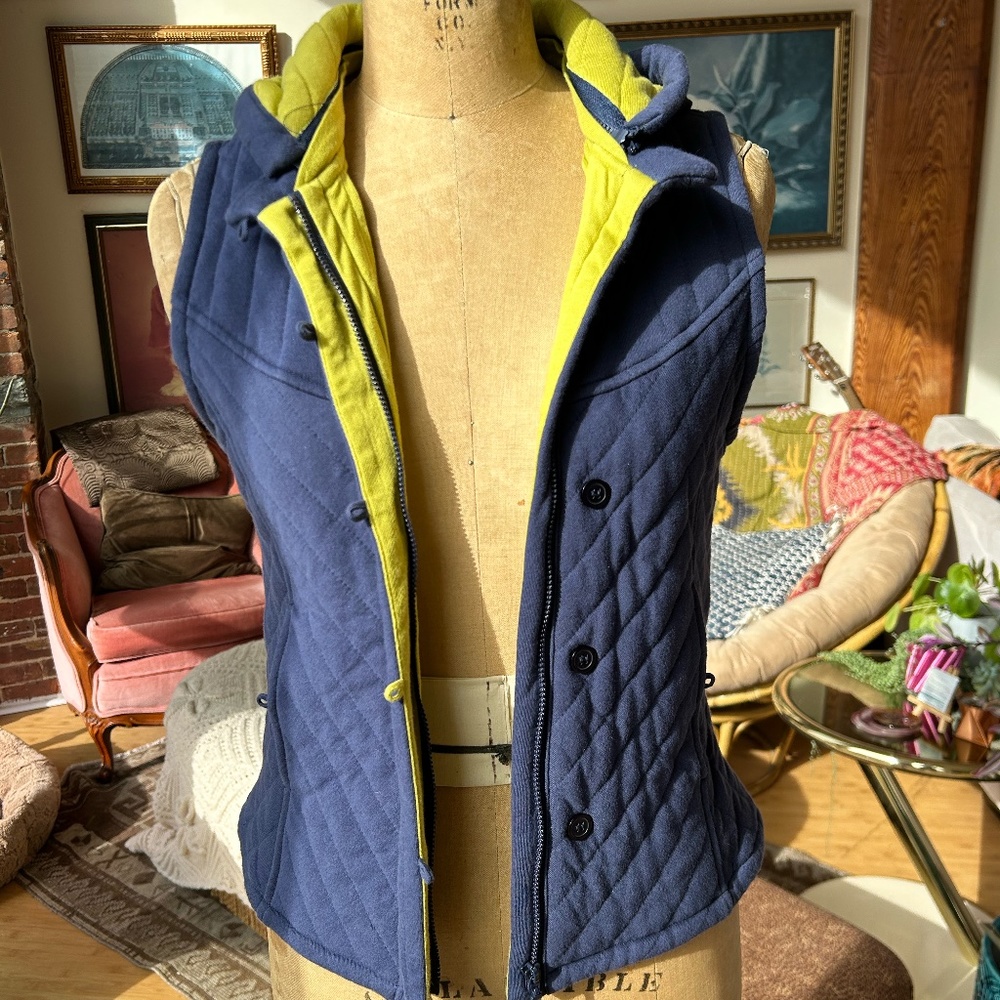 Quilted hooded vest